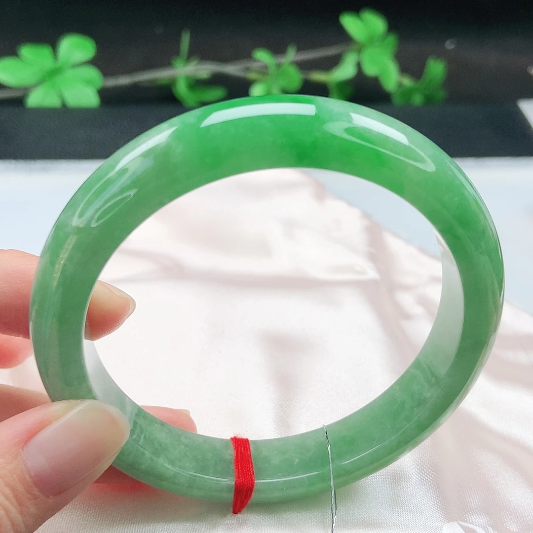 未镶嵌手镯翡翠62圈