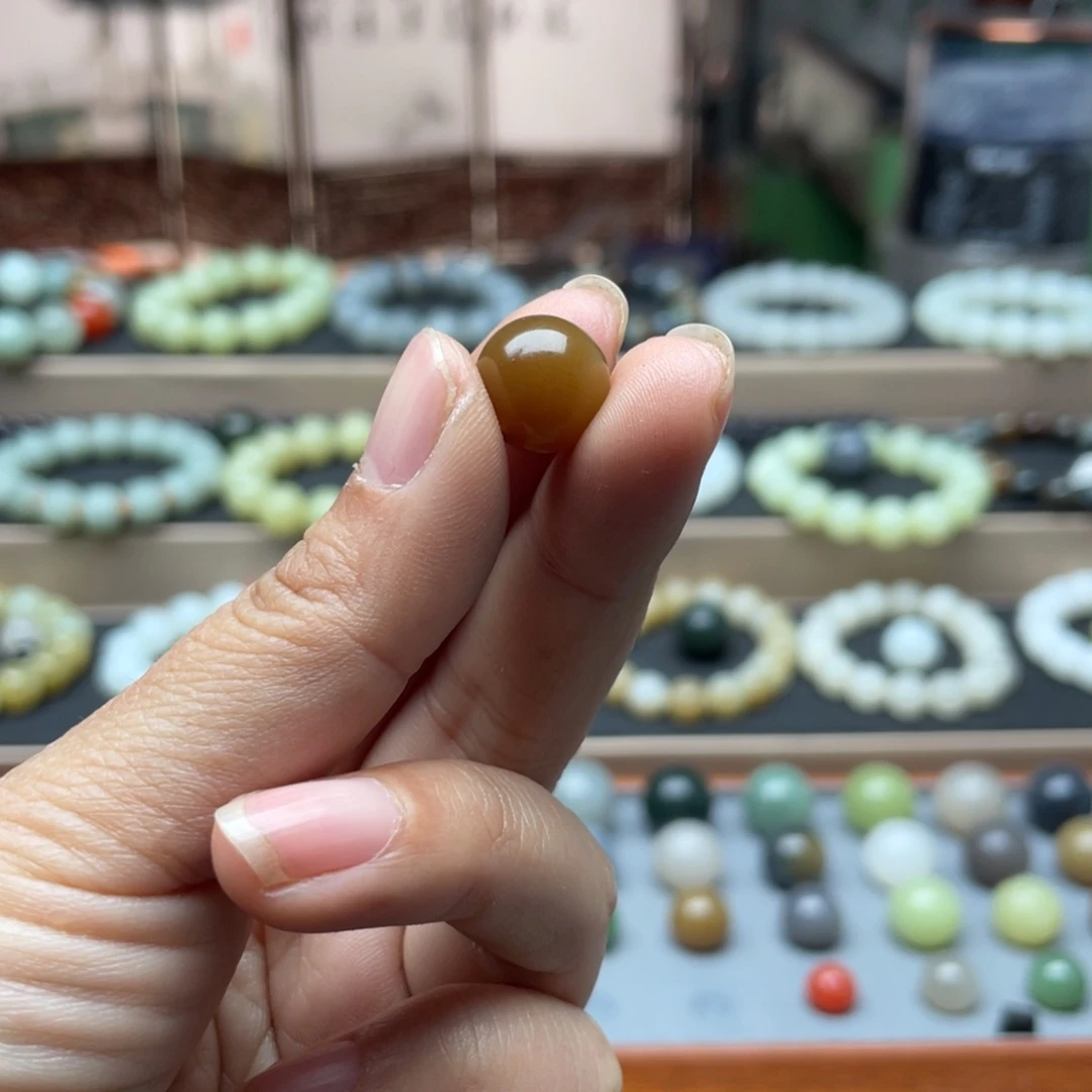 和田玉单珠12未镶嵌G*