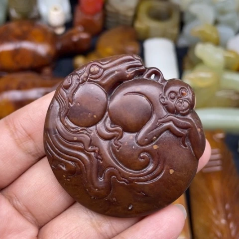未镶嵌蛇纹石玉颈饰109