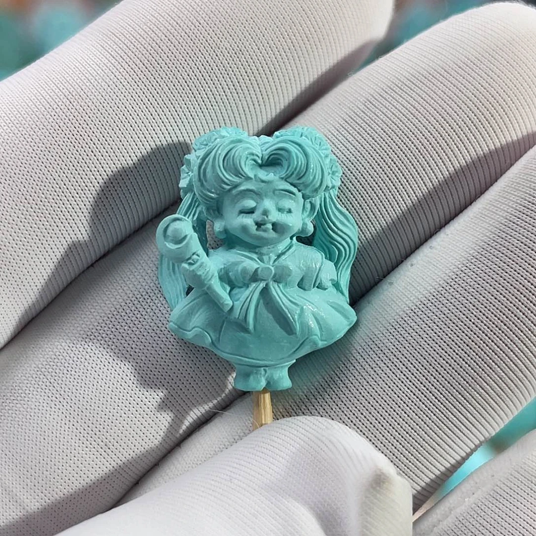 绿松石珠宝奇石未镶嵌