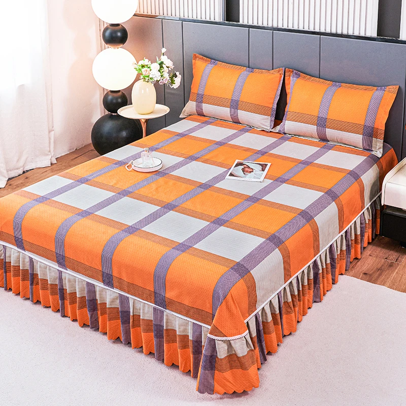 2025年防滑床加厚床裙床罩韩版亲肤防尘家用单双人床罩床裙新款