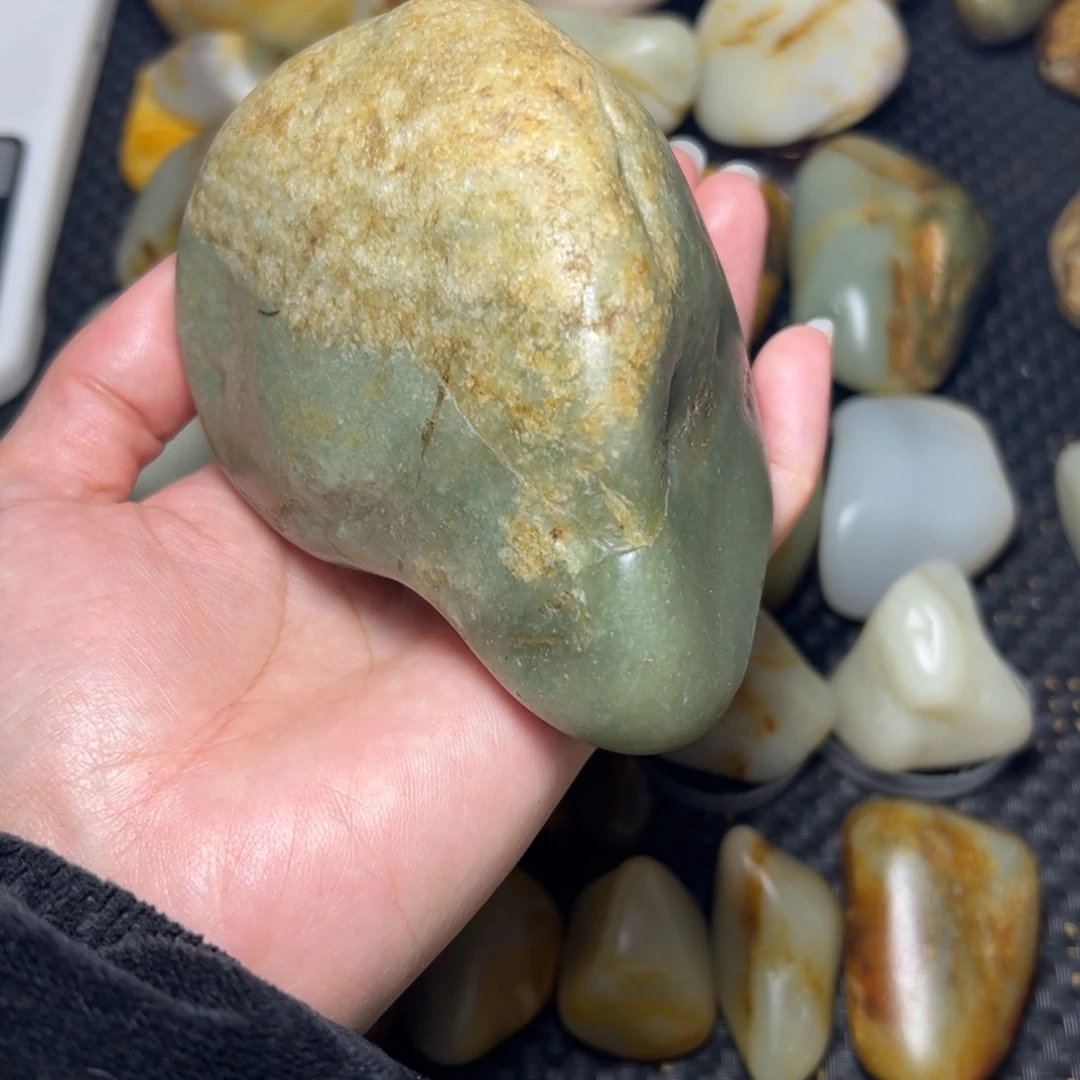 和田玉未镶嵌挂件A65