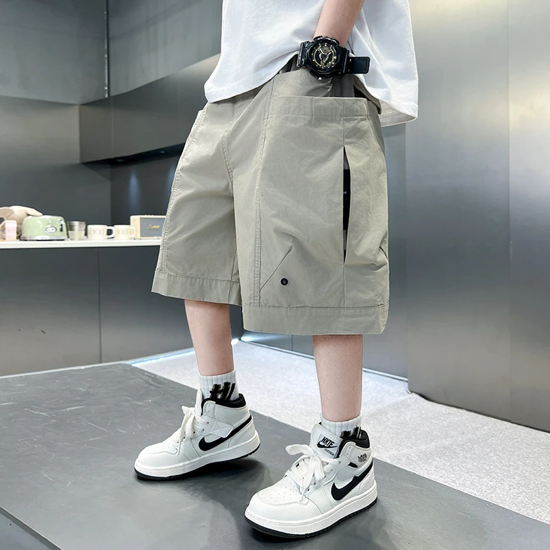 男童短裤夏季薄款2025新款儿童夏款裤子中大童夏装五分工装裤帅气