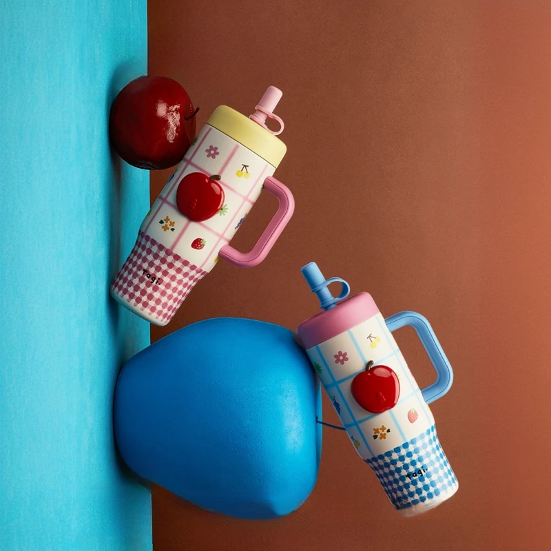 Tagi.《奇妙后花园》苹果手柄水杯便携大容量保温吨吨杯
