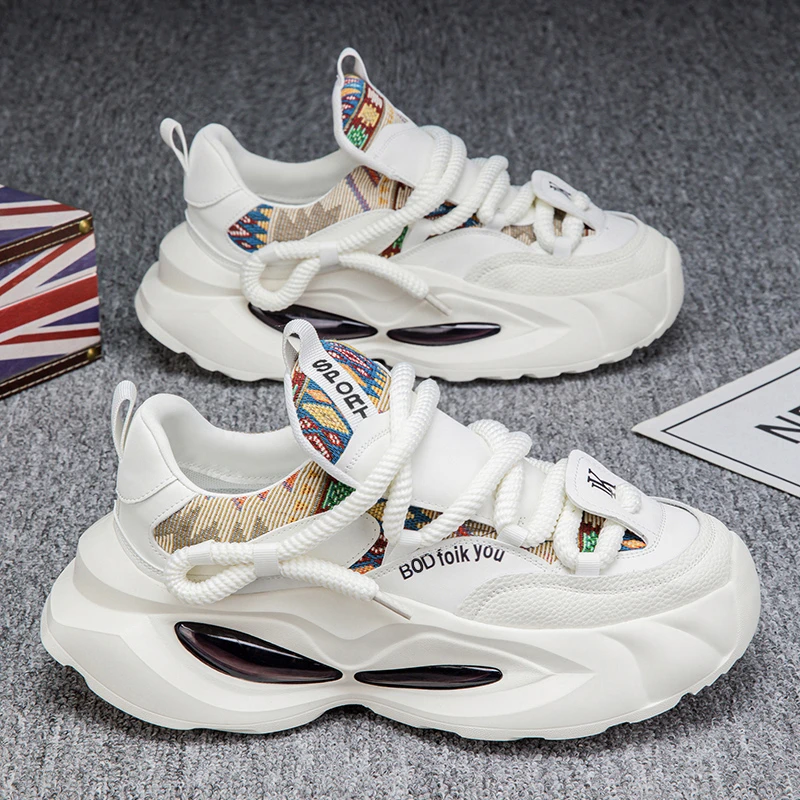 老爹鞋男士春季爆款潮流百搭高级感运动男鞋休闲防滑厚底增高潮鞋