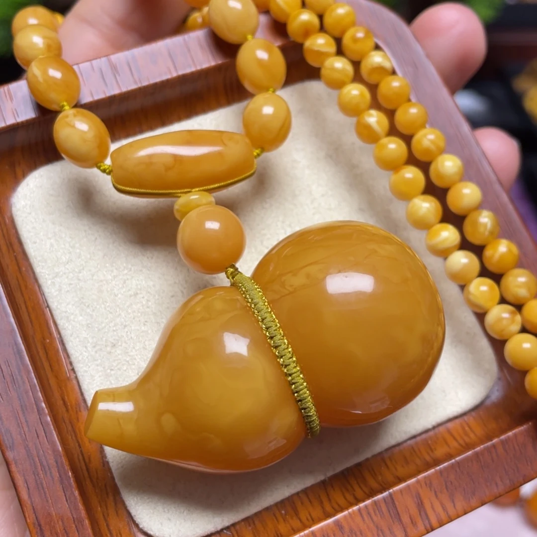 蜜蜡颈饰未镶嵌项链