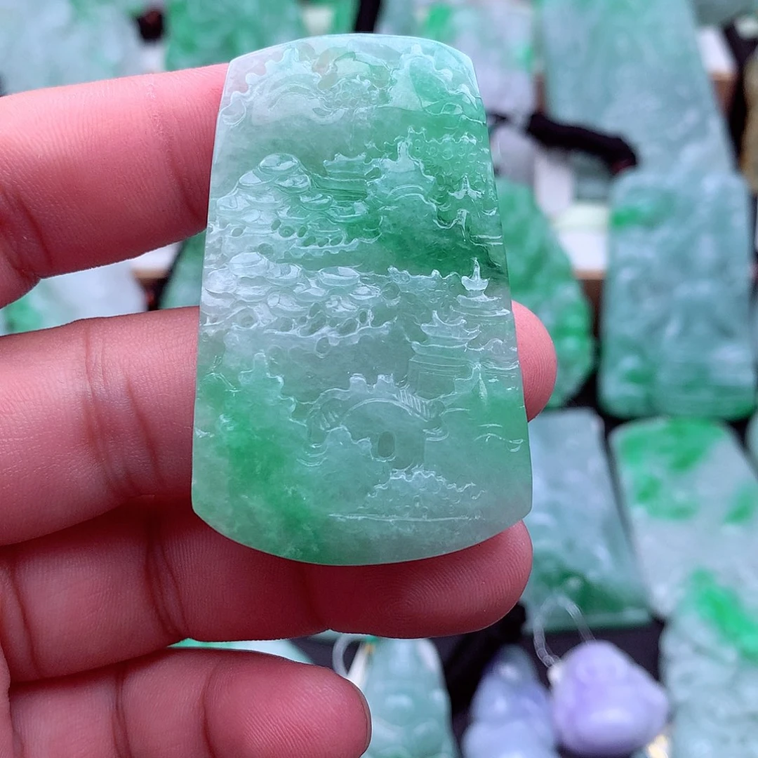 翡翠未镶嵌吊坠(不含链)