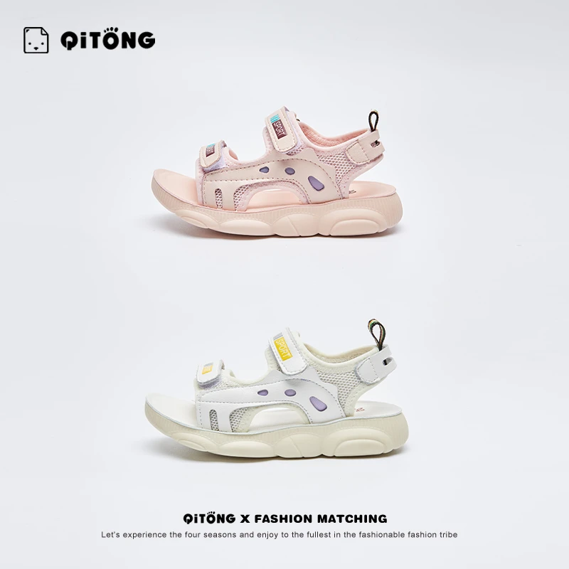 启童夏季新款女童凉鞋耐磨耐造运动凉鞋软底软面时尚防滑沙滩鞋