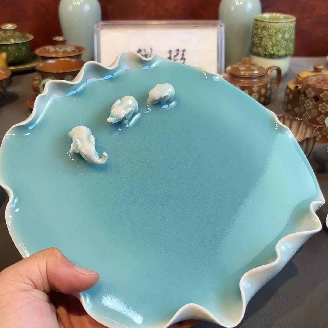 艺***明瓷片龙泉青瓷福利青瓷