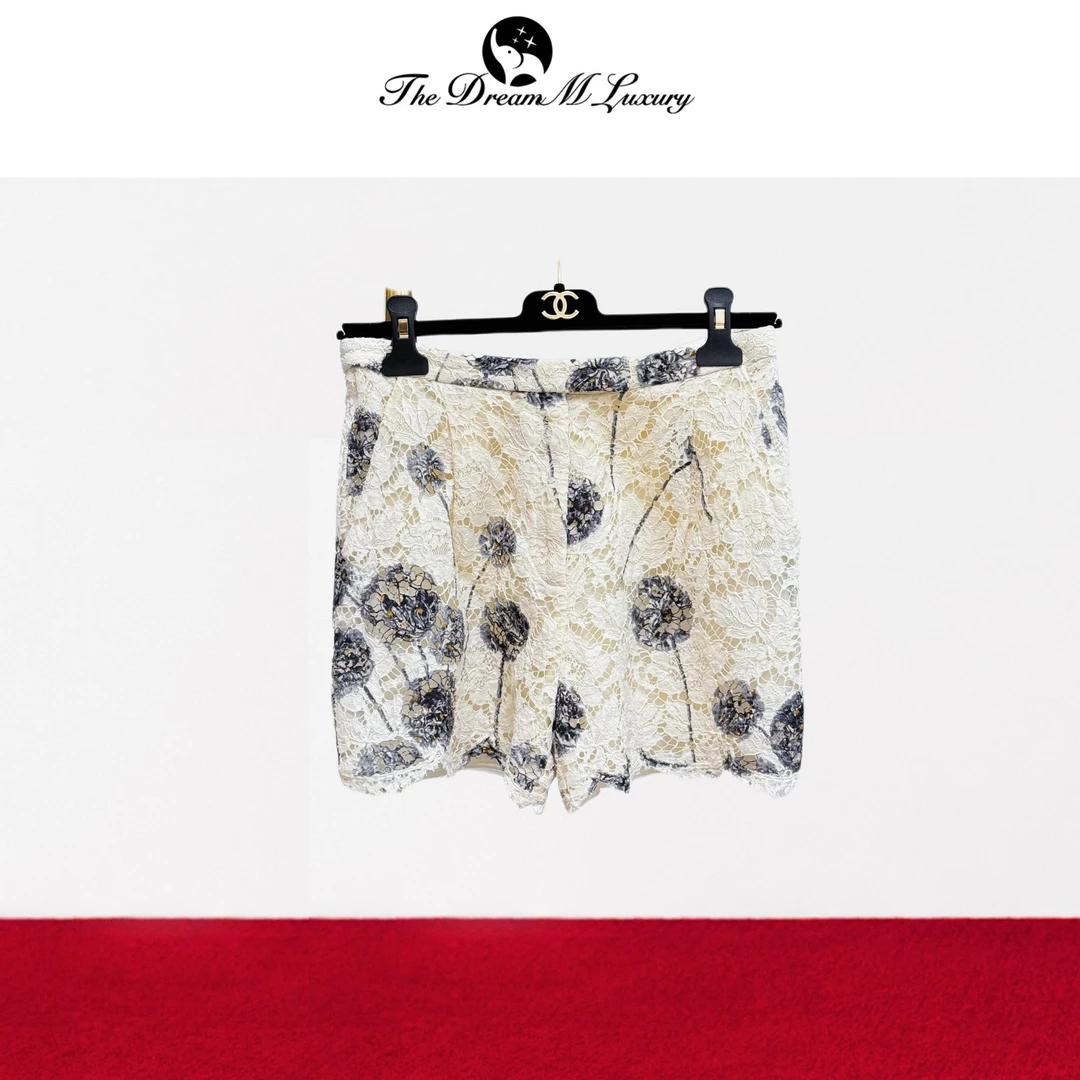 99新 Valentino/华伦天奴 40码 白色 拼蓝色 蓝色 短裤