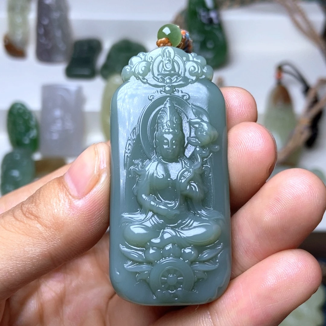 和田玉未镶嵌颈饰