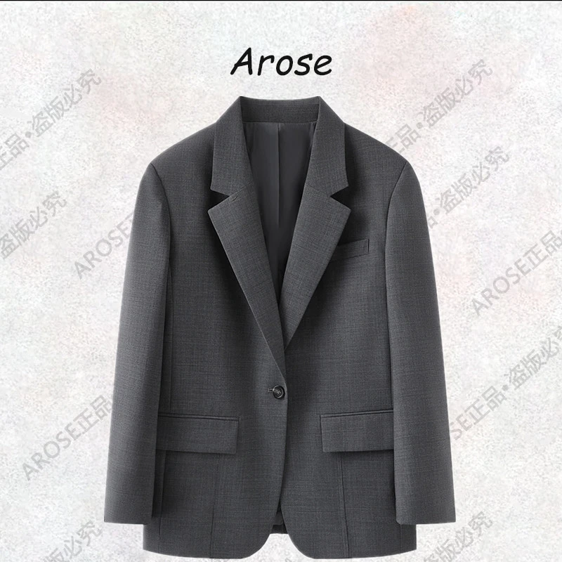 【AR0SE•正品】2025秋季新款西服外套直筒型宽松西装潮流韩版1334