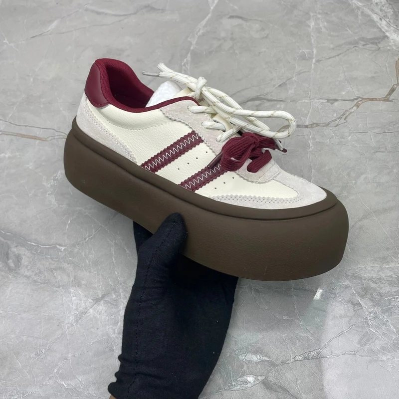 f  (孤品)  39休闲鞋 女  d6754 米红