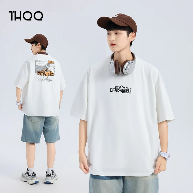 短袖T恤男童青少年2025夏装新款高中学生半袖夏季体恤夏天宽松t恤