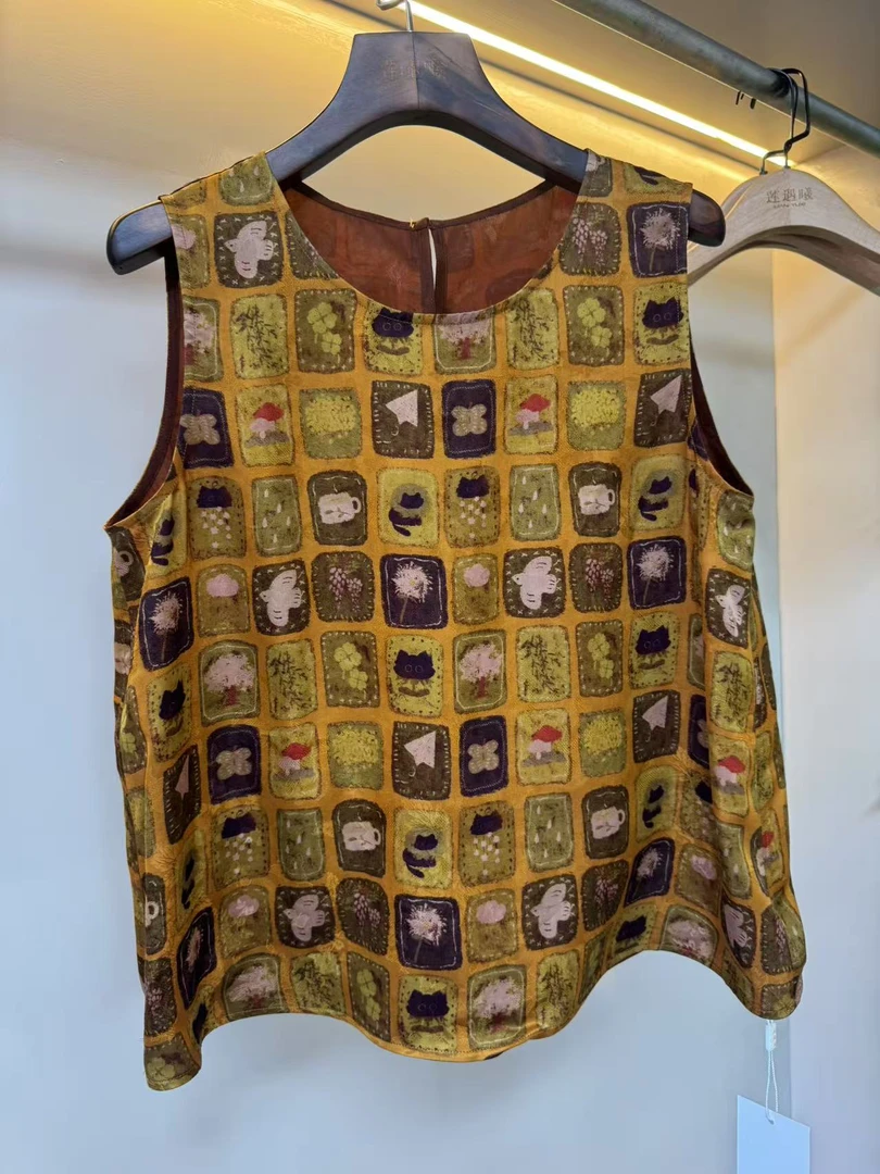 （小云专属）连连看桑蚕丝女装马甲 1e900834