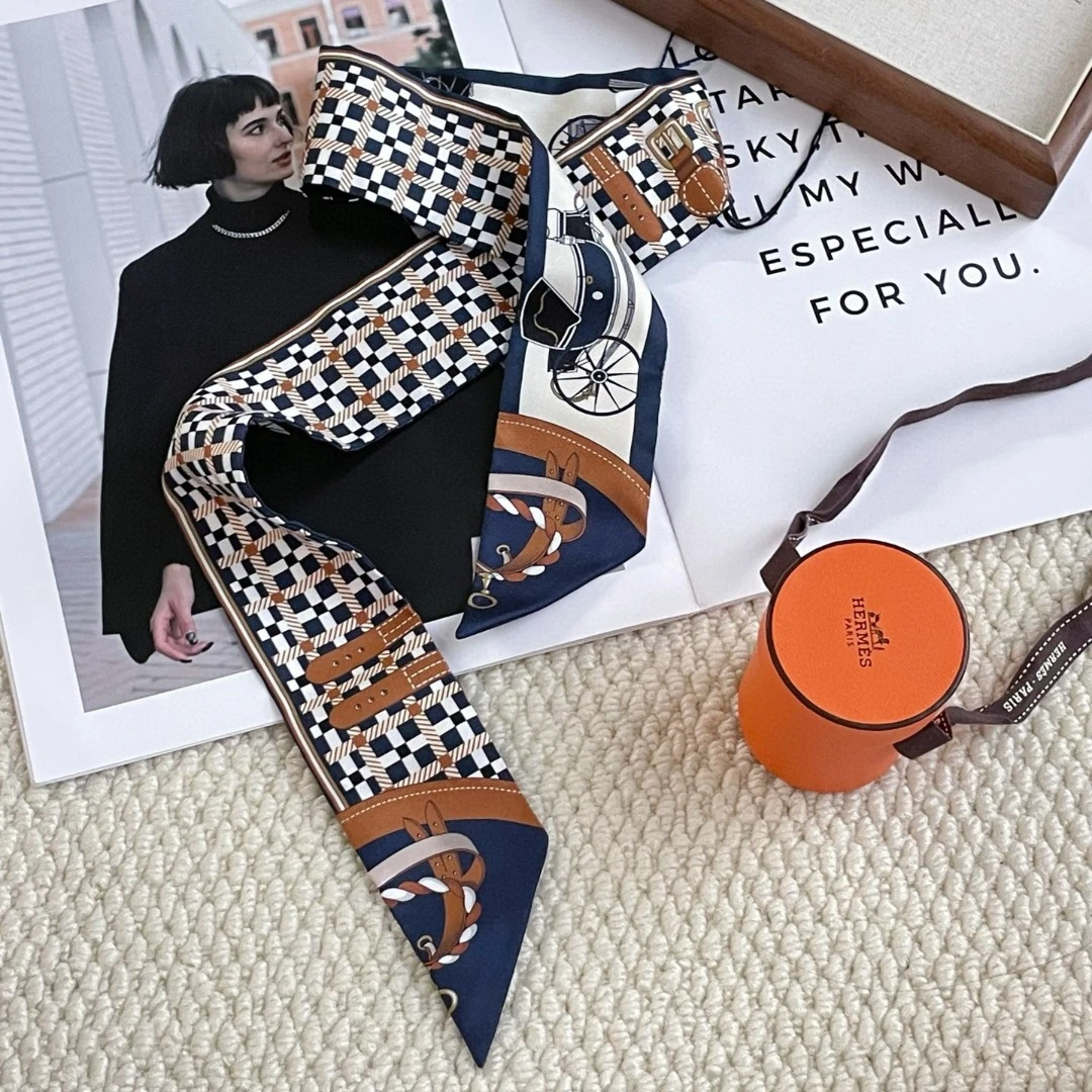 未使用 Hermes/爱马仕 twilly中检吊牌 JM2-7707