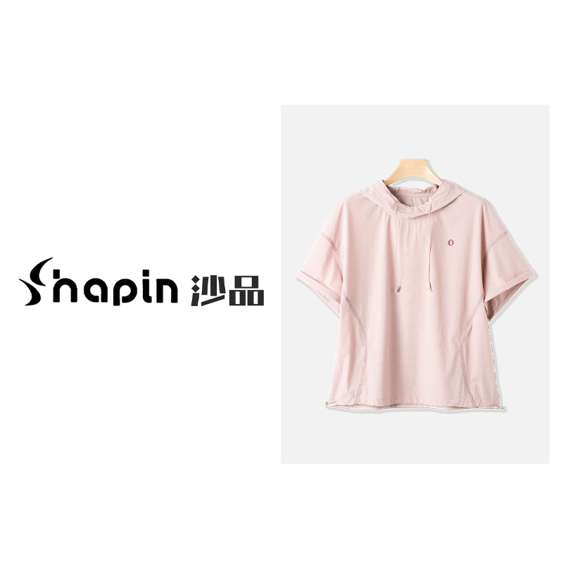 夏季极简大码速干T恤连帽休闲百搭轻薄短袖女FMD251071