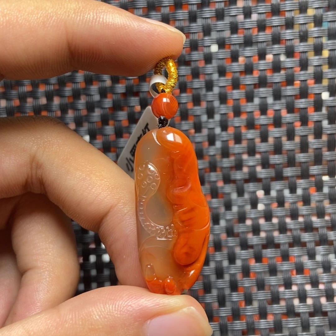 南红玛瑙未镶嵌吊坠(不含链)