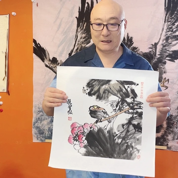 国画张圣敏先生纯手绘作品