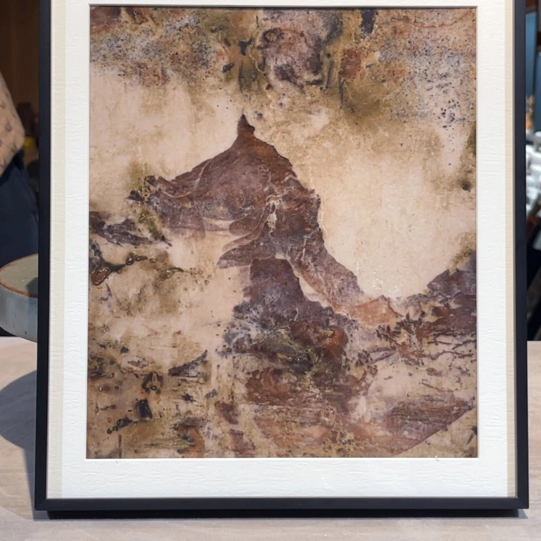 彩石三峡清江画面石