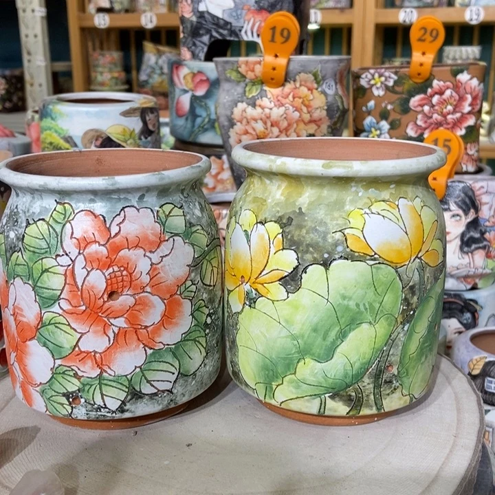 红陶景德镇艺术手绘作品