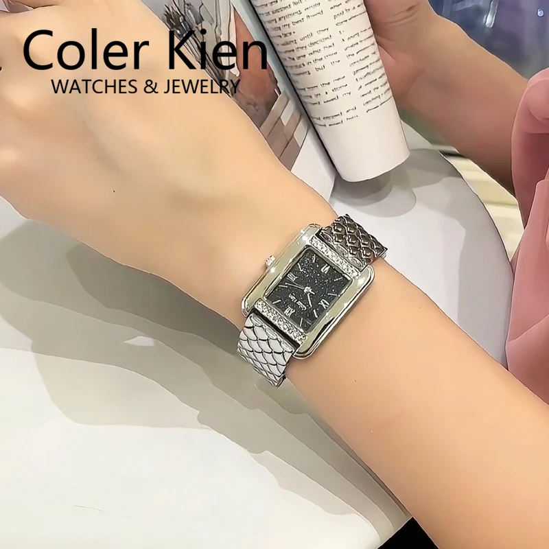 ColerKien【璀璨满天星】送女友送老婆爆款百搭防水方形时尚手表女