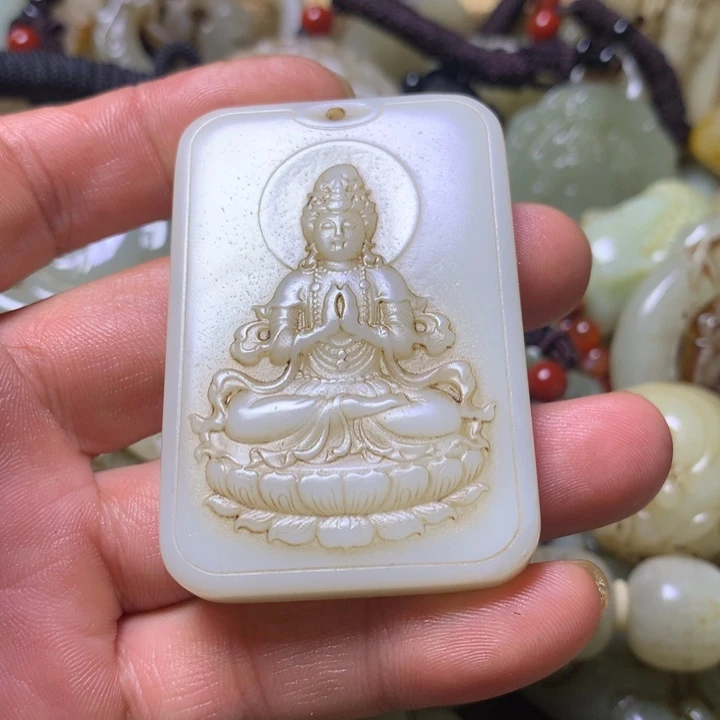 未镶嵌和田玉挂件柏**业