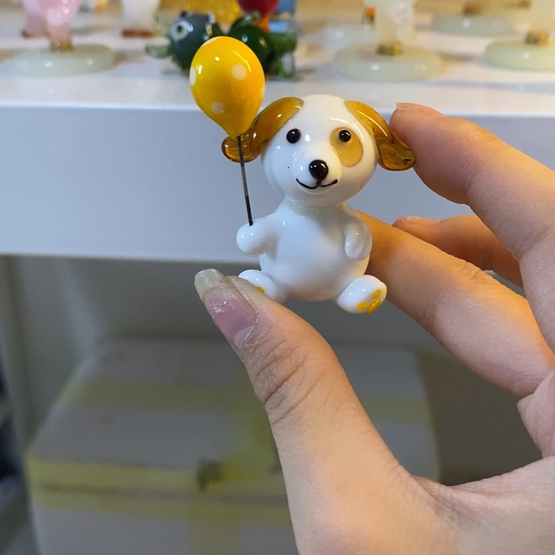 手工艺品琉璃气球狗
