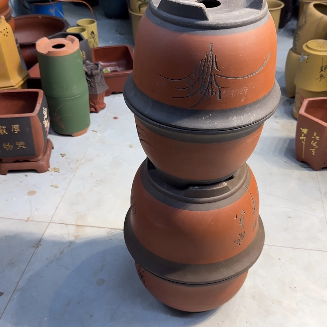 紫砂花盆口径18.12/14.10口径