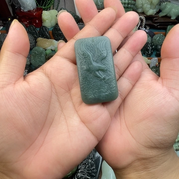 和田玉未镶嵌吊坠(不含链)