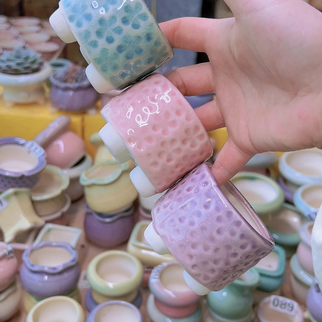 红陶陶瓷花盆当场满12包邮发货