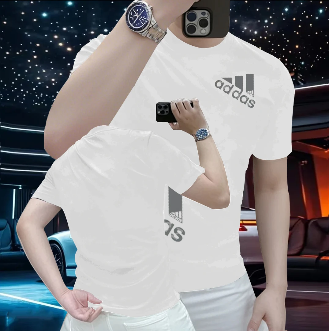 美式潮牌男士短袖t恤夏季休闲百搭高级感男装时尚圆领半袖T恤上衣