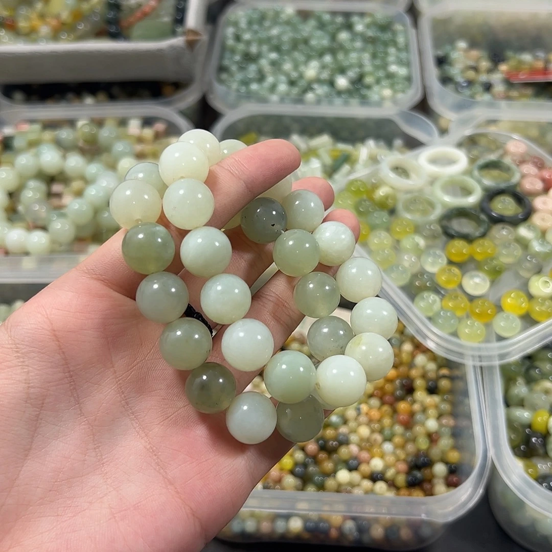 合金蛇纹石玉珠宝半成品