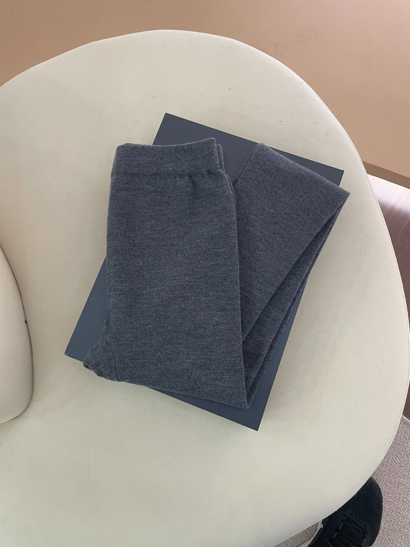 可机洗精纺羊毛打底裤女士修身内搭保暖针织裤高腰百搭显瘦长裤