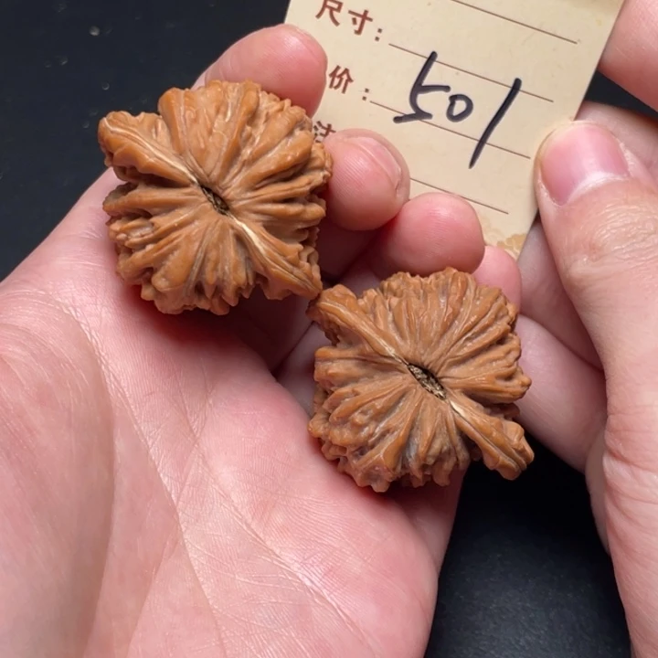 文玩核桃把件四座楼42尺全品白茬打底发501