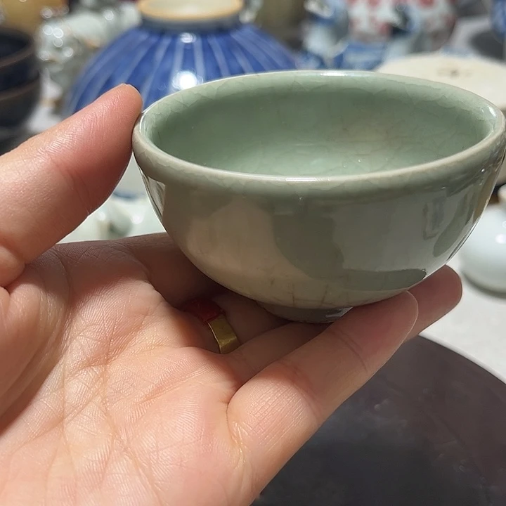 用***7茶宠一个龙泉的小杯子