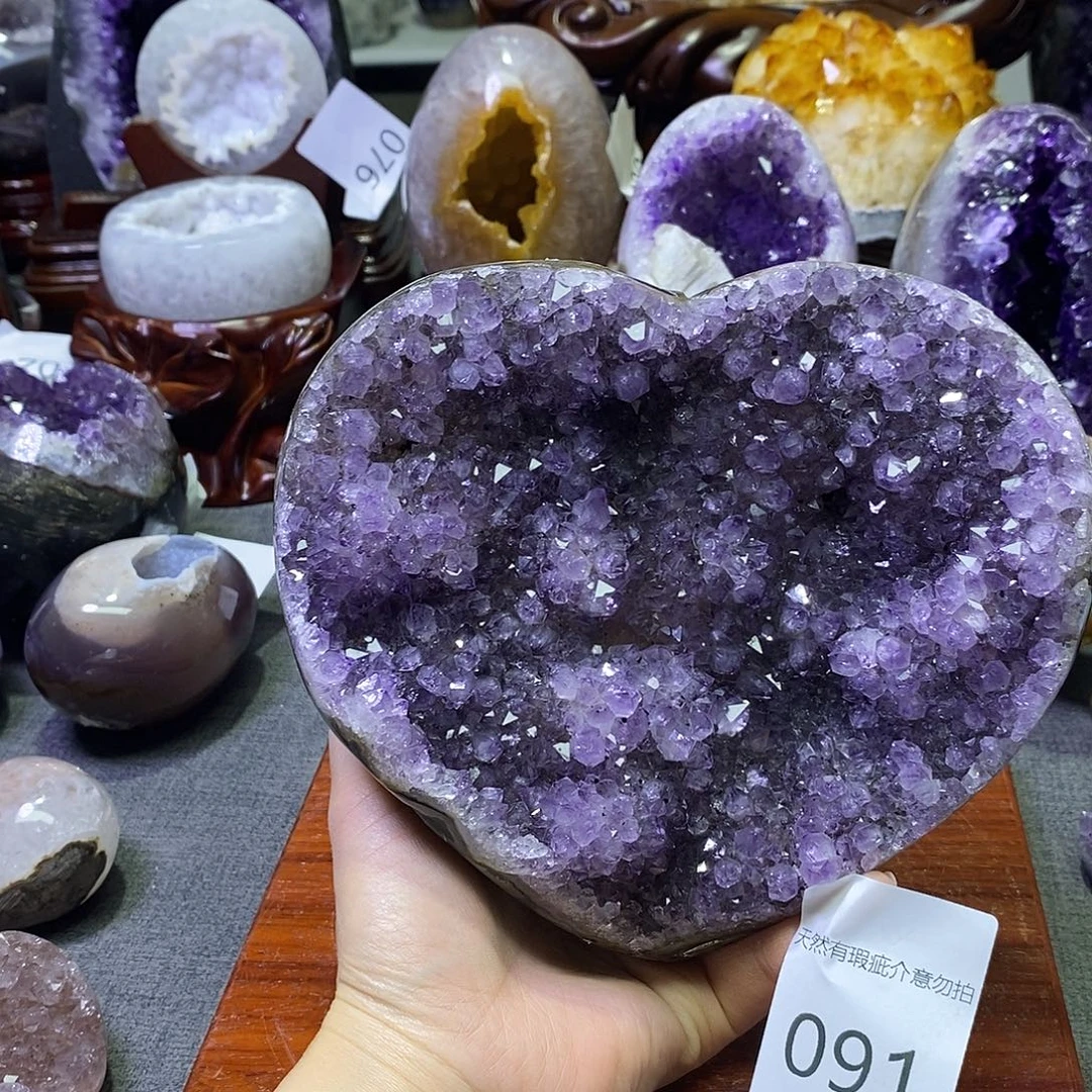 珠宝半成品未镶嵌紫晶