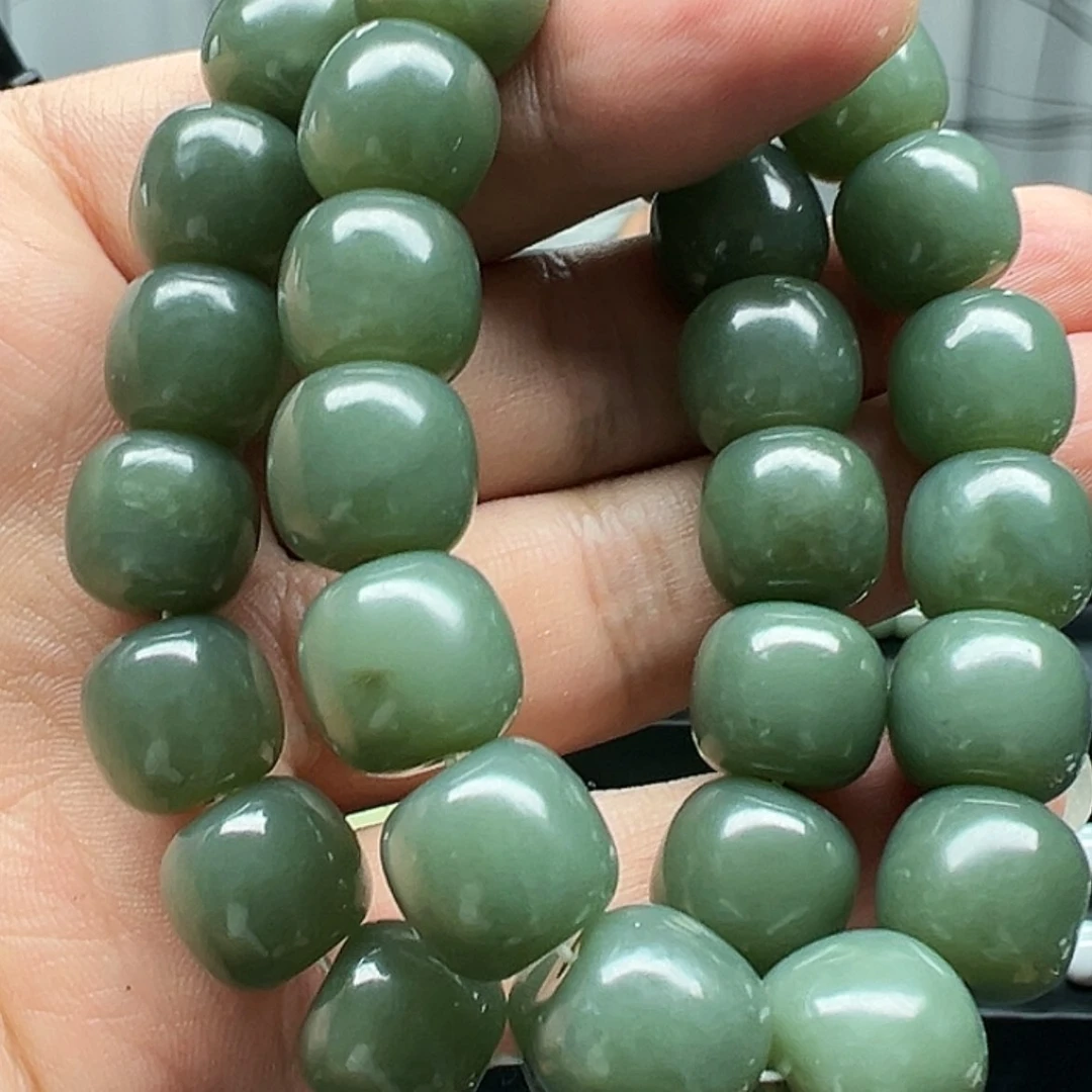 【闪购商品】手串未镶嵌和田玉和田玉纯天然14老行天空然