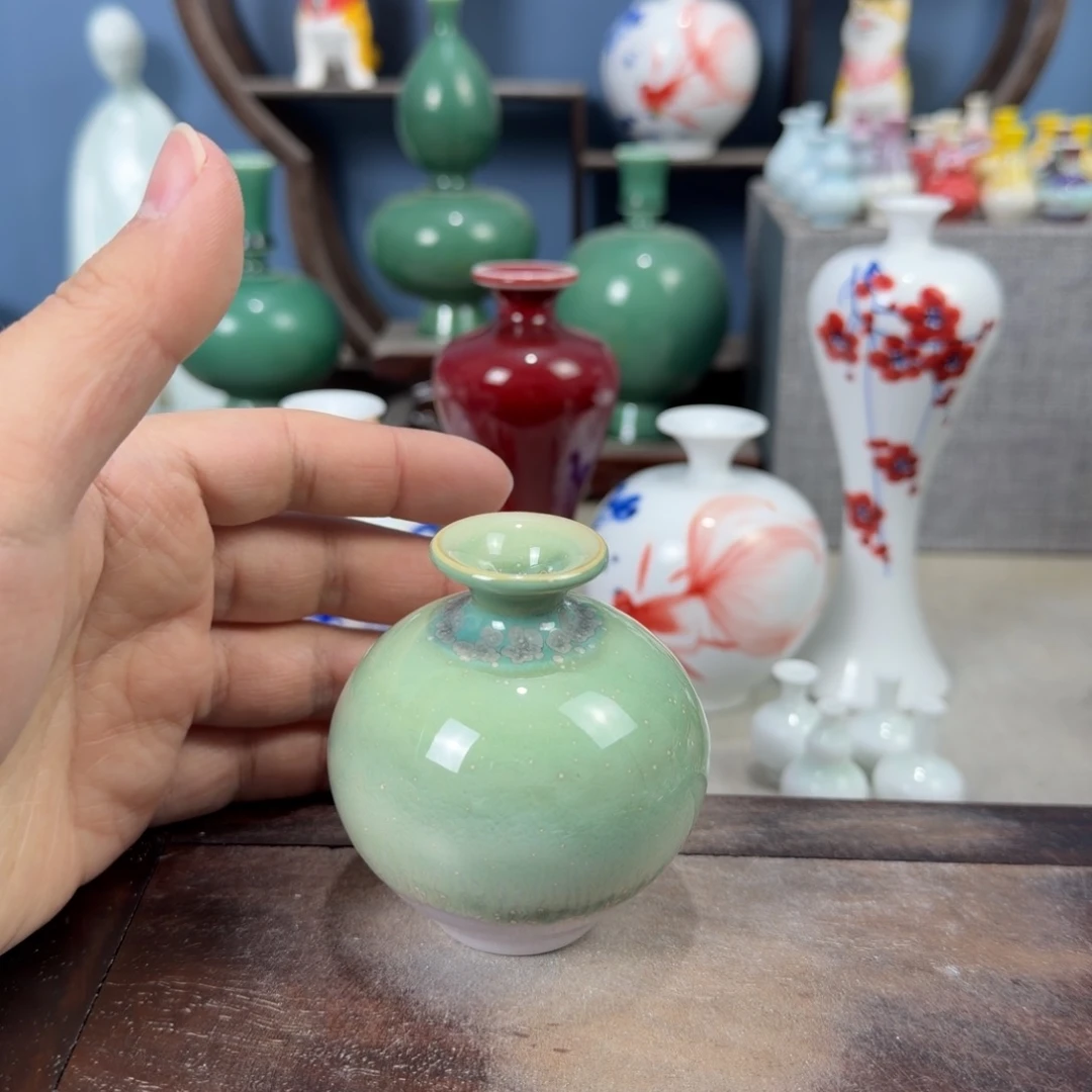陶瓷手工小花器摆件