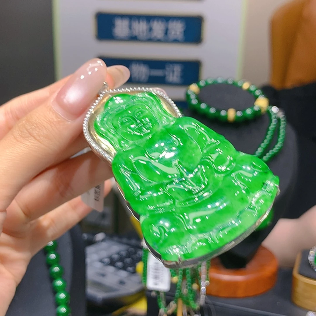 【闪购商品】翡翠银S925镶嵌颈饰5柒姐