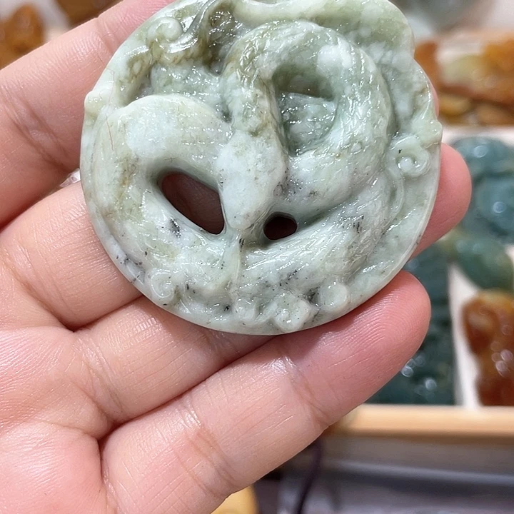 岫玉吊坠(不含链)未镶嵌