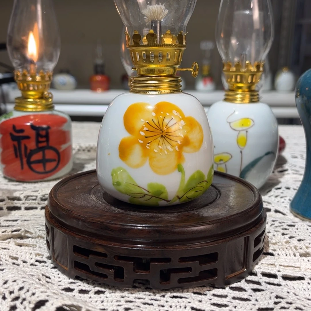 摆件景德镇陶瓷手工香薰灯