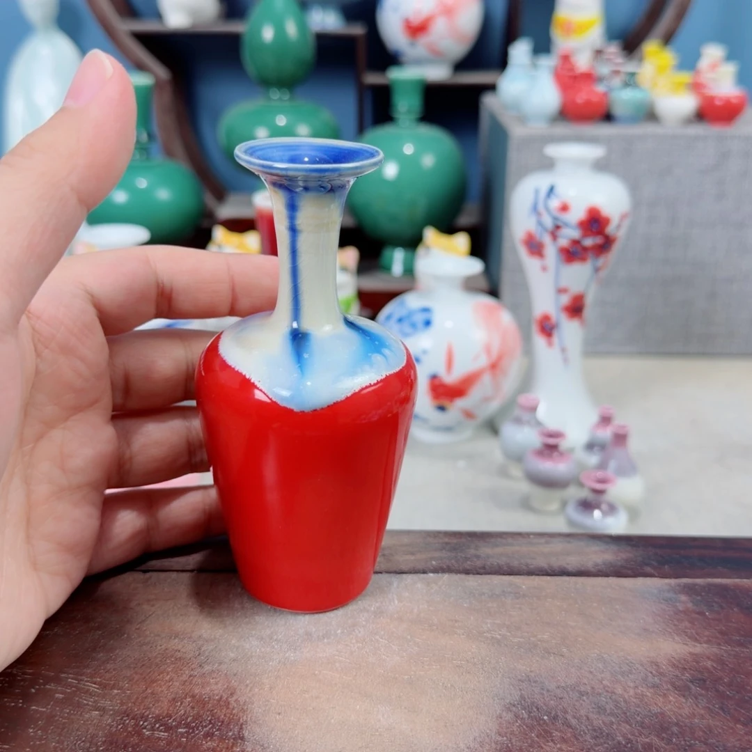 陶瓷手工小花器摆件