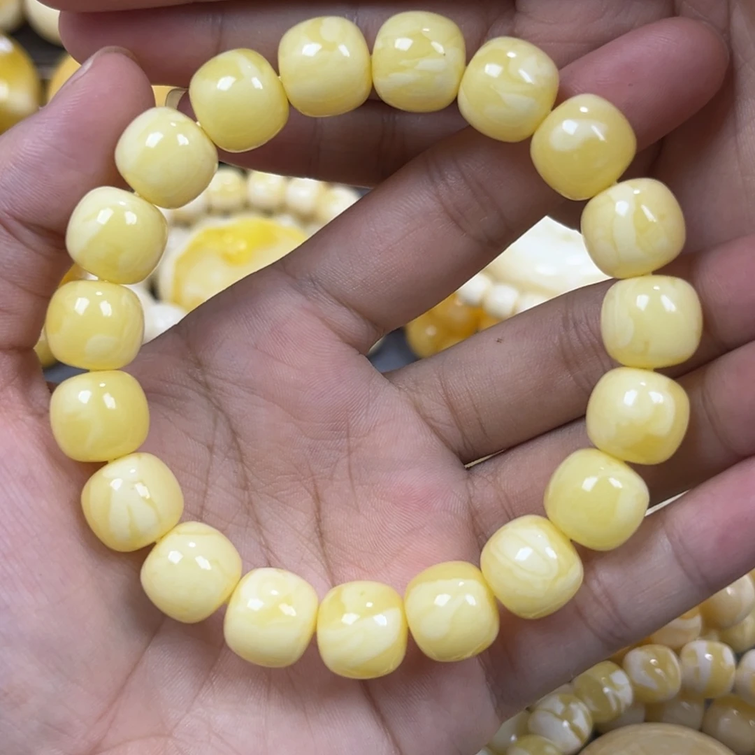 琥珀未镶嵌手串同料12.3mm