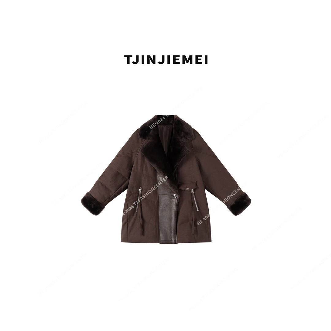 T井姐妹【挪威】设计感轻奢精致气质温柔鹅绒服WT2412-99626