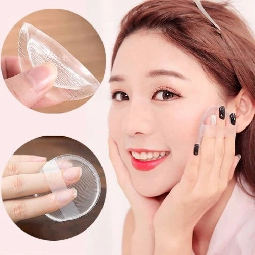 硅胶粉扑气垫透明水晶果冻bb霜专用圆形丝带粉扑干湿两用不卡粉