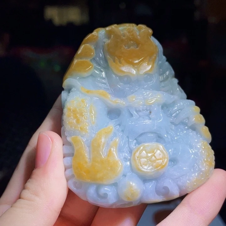 翡翠未镶嵌吊坠(不含链)A291