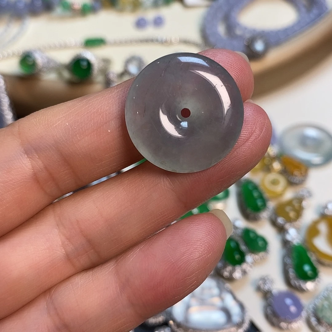 翡翠未镶嵌吊坠(不含链)平安扣