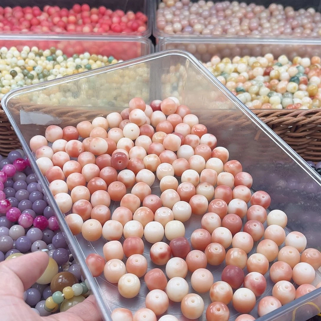 白玉菩提吊坠K/13mm/35颗