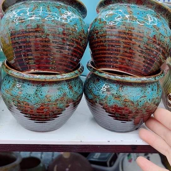 多肉绿植陶瓷花盆9.9包邮